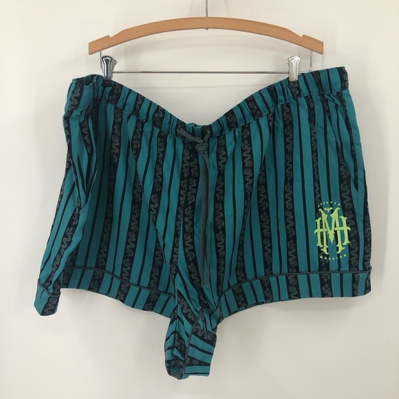 NWOT Disney’s 2X Haunted Mansion Pajamas torrid 0647 teal snake stripe challis - Picture 3 of 15